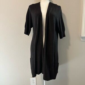 Eileen Fisher black lean Cardigan